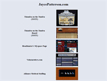 Tablet Screenshot of jaycepatterson.com